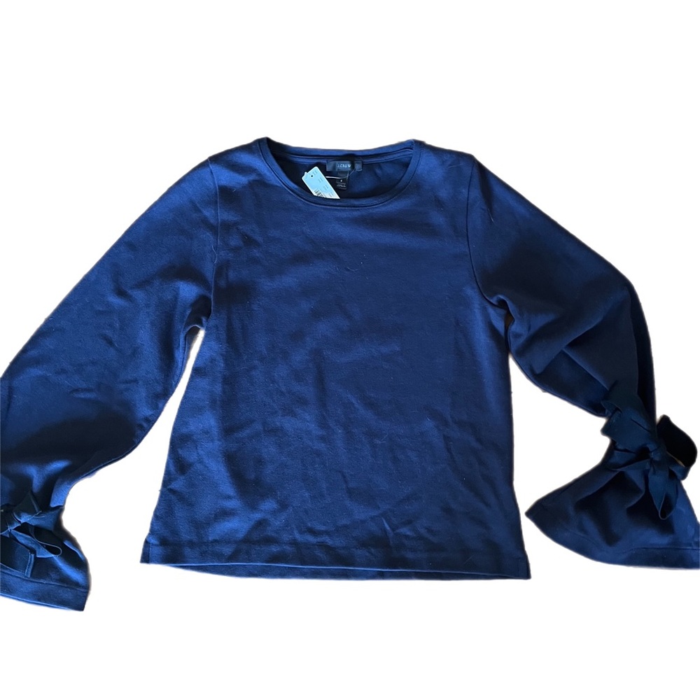 New J. Crew blue shirt with toes- size small